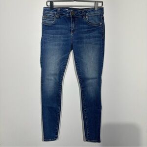 KUT From The Kloth Mid Rise Toothpick Skinny Jeans Womens 6S Blue Medium Wash